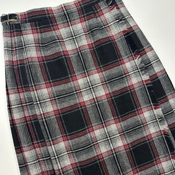 Vintage 1970’s Trader Vic’s Wool Plaid Kilt Skirt Size 6 - Picture 2 of 11